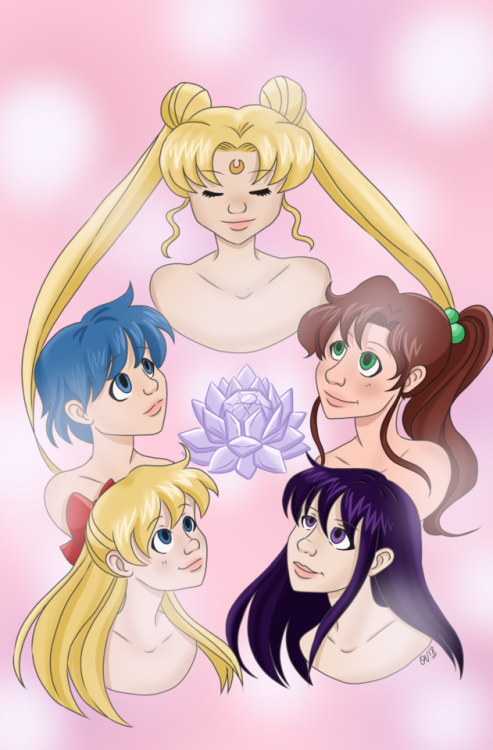 Inner Senshi piece I finished this week. I haven’t done Sailor Moon fan art in what feels like so lo