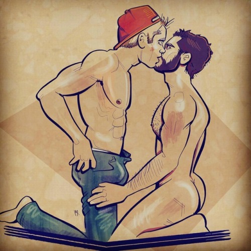 studsketch: frisky #gayart #gayillustration #gaydrawing #gayartwork #gayartist #homoart #homoerotic 