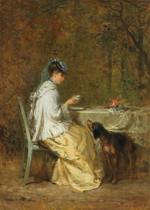 Peter Philipp Rumpf - Tea in the Garden, 1871