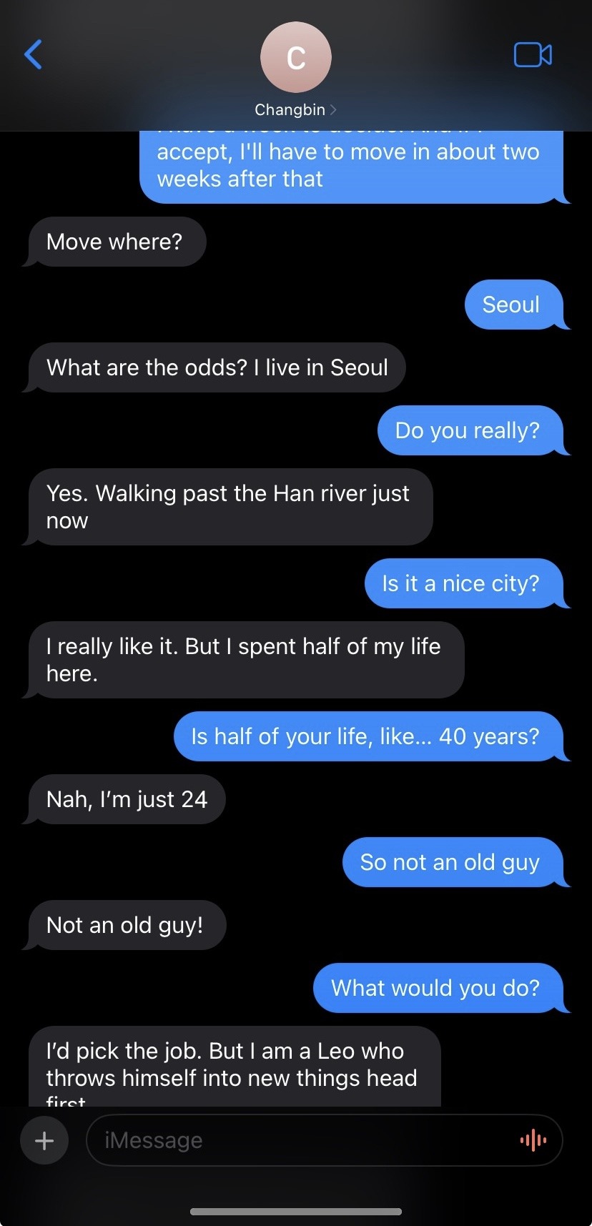 Texting The Wrong Number | Changbin X You