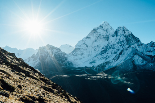 chrisbrinleejr:  Ama Dablam is probably the most beautiful mountain on the planet. 