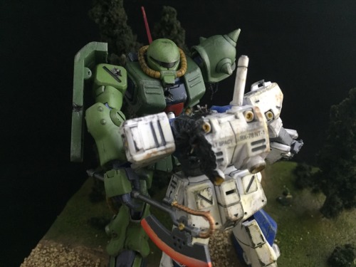 1/144 War in the Pocket diorama complete! This project was so much fun :3 And I&rsquo;m so grat