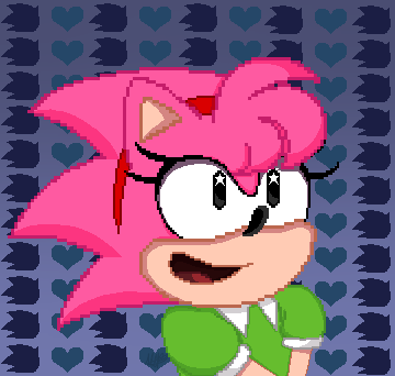 Here’s some kinda old pixel art of classic Amy rose. I posted this on my Deviantart before I posted it in here(which that was a month ago) . I’m also going to start posting some of my DA content in here just to share you guys some of my DA content.