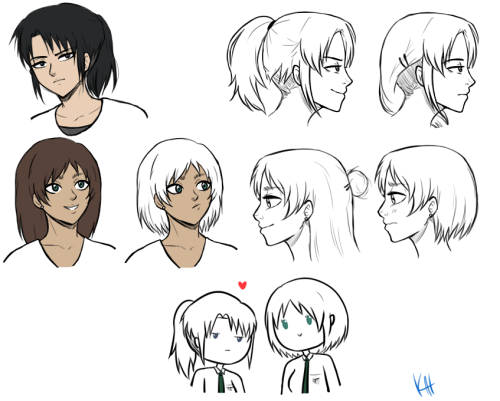 hanij-zoe:  BOOM SHAKALAKA fem!eren and fem!levi for my your fem!riren needs. 