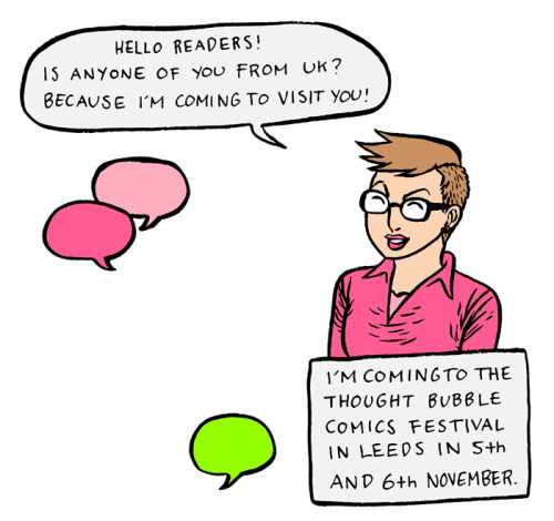 hannapirita:My info about Thought Bubble from my webcomic Immortal Nerd. So as you can see, I’m co