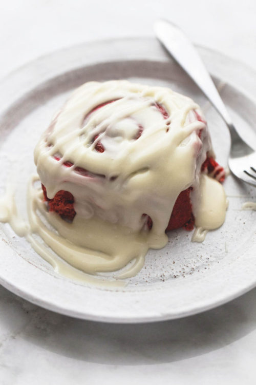 sweetoothgirl: Red Velvet Cinnamon Rolls with Brown Butter Cream Cheese Frosting