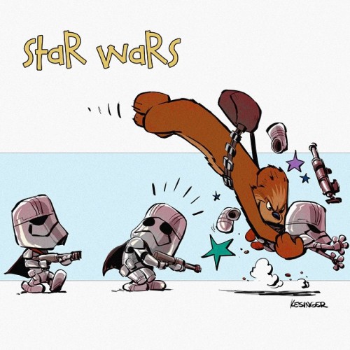 archatlas:Calvin and Hobbes: The Force Awakens #1 Brian KesingerStory artist at Walt Disney animatio