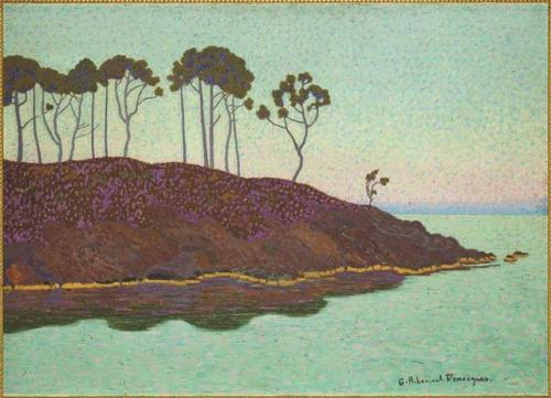 wetreesinart:  Georges Ribemont-Dessaignes (Français, 1884-1974), Paysage de bord de mer, huile sur bois, 75 x 105 cm, Angers, musée des Beaux-arts
