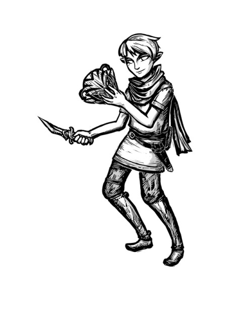 Commissioned portrait by @absativelybadical of @turbo-mediocrity‘s dnd character. Thanks 