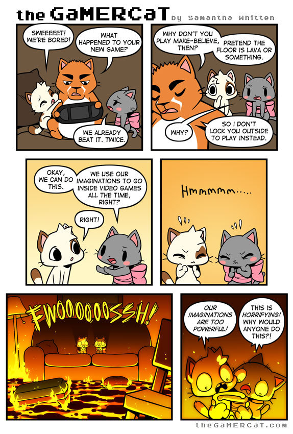 The GaMERCaT  Gamer cat, Fun comics, Cat comics