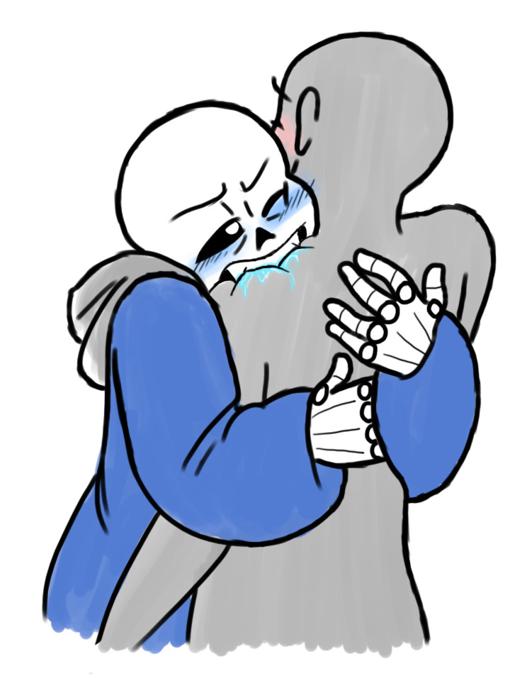 Dive into chaos on Tumblr: Sans biting in passion pls? preferably anon neck  :)