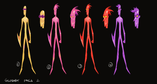 I was lucky enough to do some early designs for Globby for the Big Hero 6 Series. These were pretty 