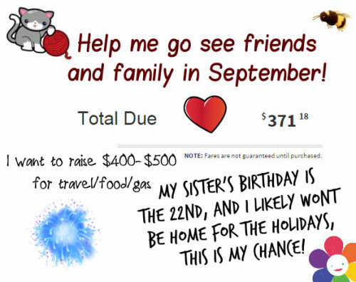 babesaurusrex:  Hai everyone~ I would really like to go see friends and family within the next month so I’ll be camming a lot on Chaturbate soon but I’d like to book the ticket sooner rather than later since prices can change, so if you want to buy