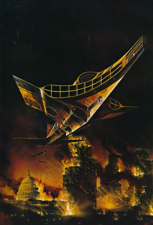 Art By Tony Roberts From Worlds At War By Steven Caldwell (Galactic Encounters, 1980) 