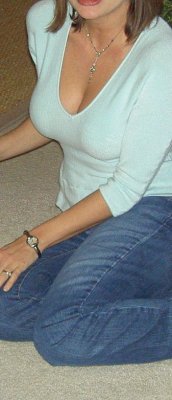 ilovehoustonhw:  She makes a simple top and a pair of jeans so sexy.  She wants to look sexy for me but she gets alot of attention when we go out. #wife