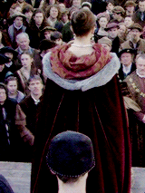lochiels:make me choose: catherinedemedici asked↴anne boleyn’s execution dress on wolf hall or the t