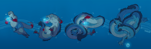 underwater dragon transformation for jazzotter :3