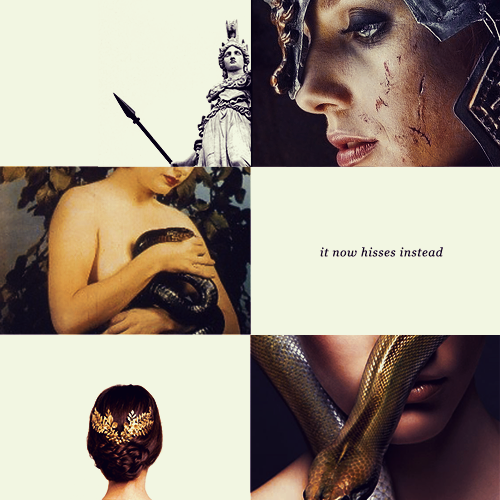 remuspumpkinly:mythic series: athena and medusa (x)you told the world that it was my fault, you set 