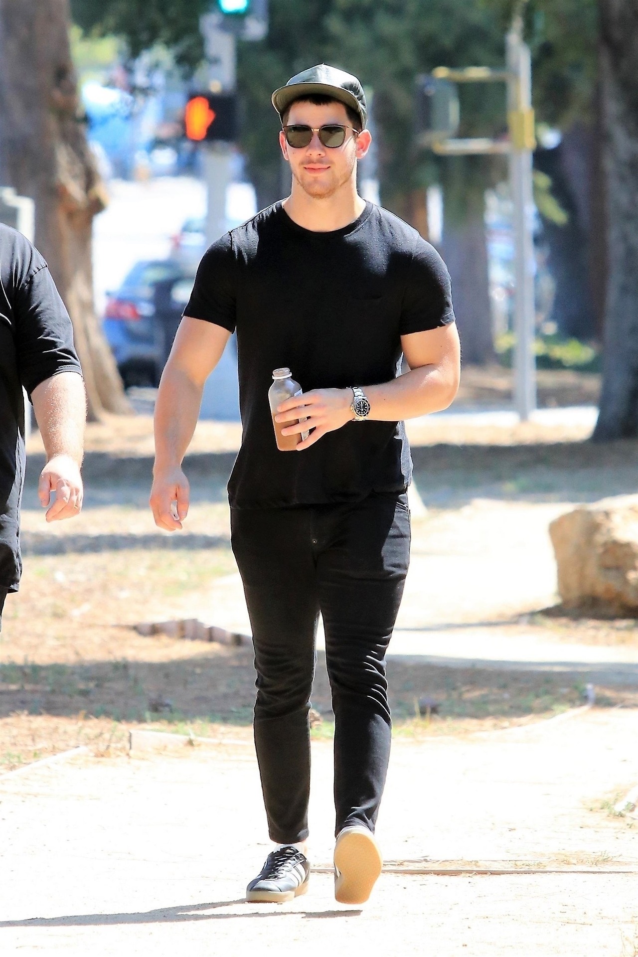 jobrosnews:September 06: Nick Jonas spotted out in Studio City in Los Angeles, California.