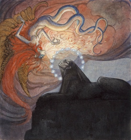 sakrogoat:Jeanne Mammen - Sphinx and Chimera