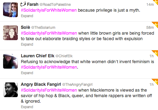 blackfashion:  Stop, don’t question &amp; frisk #SolidarityIsForWhiteWomen