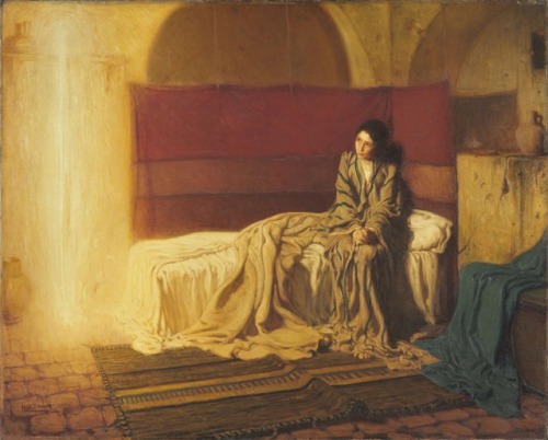 artist-tanner: The Annunciation, 1898, Henry Ossawa TannerSize: 181x144.8 cmMedium: oil