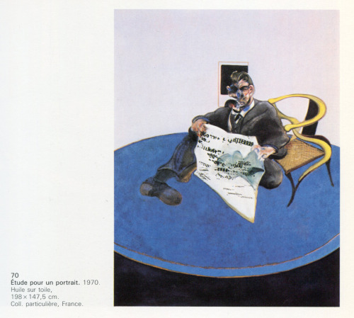 70 - Étude pour un portrait, 1970from Les Grands Maîtres de l'Art Contemporain: Francis Bacon publ