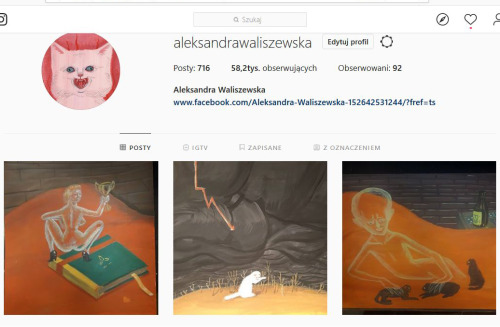 or here: https://www.instagram.com/aleksandrawaliszewska/