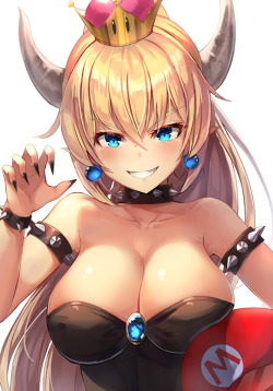 a-titty-ninja:  「クッパ姫」 by Motokonut | Twitter๑ Permission to reprint was given by the artist ✔.