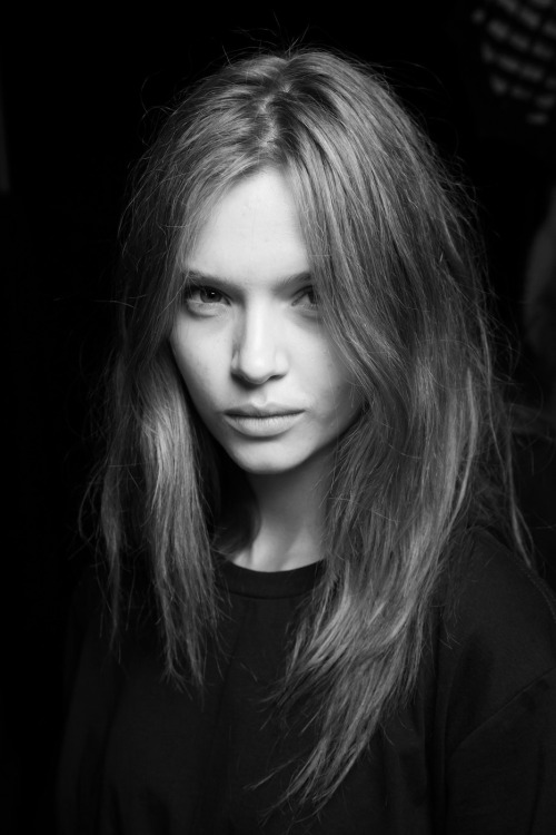 senyahearts:Josephine Skriver - Backstage at Alexander Wang S/S 2014