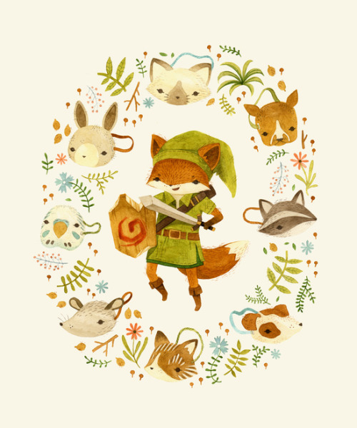 bestof-society6:   ART PRINTS BY TEAGAN WHITE   Lonely Winter Fox   Fox Friends   Fritz the Fruit-Foraging Fox   The Legend of Zelda: Mammal’s Mask   Otterly Grateful   Cheers! From Pinknose the Opossum & Riley the Raccoon  Also available