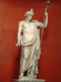 ratatoskryggdrasil:   statue of Antinous as Dionysos—Osiris. Marble. 130s CE.  