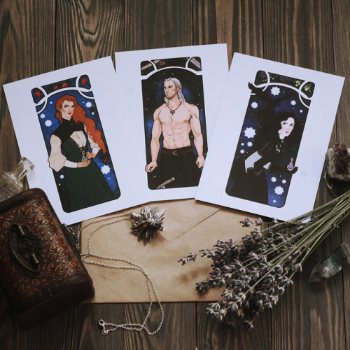 the witcher postcards! and more things in my instagram!