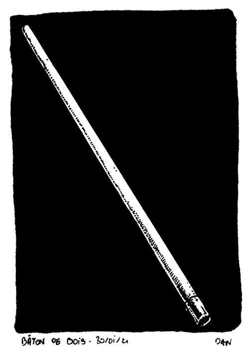 Iron dagger and wooden stick : my first items for Elanndelh’s RPG Flenjyr !See more : bestiary  //  