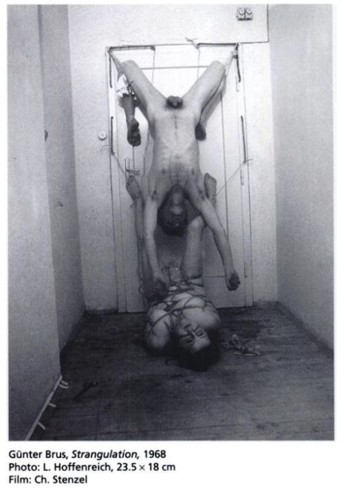 :Strangulation, Günter Brus, 1968