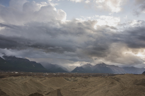 Evening storms moving through the convergence of Root and Kennicott Glacier near McCarthy, Alaska. 6