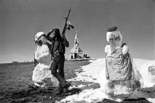 from-around-the-globe:Standoff at Wounded Knee. Pine Ridge, South Dakota. 1973.