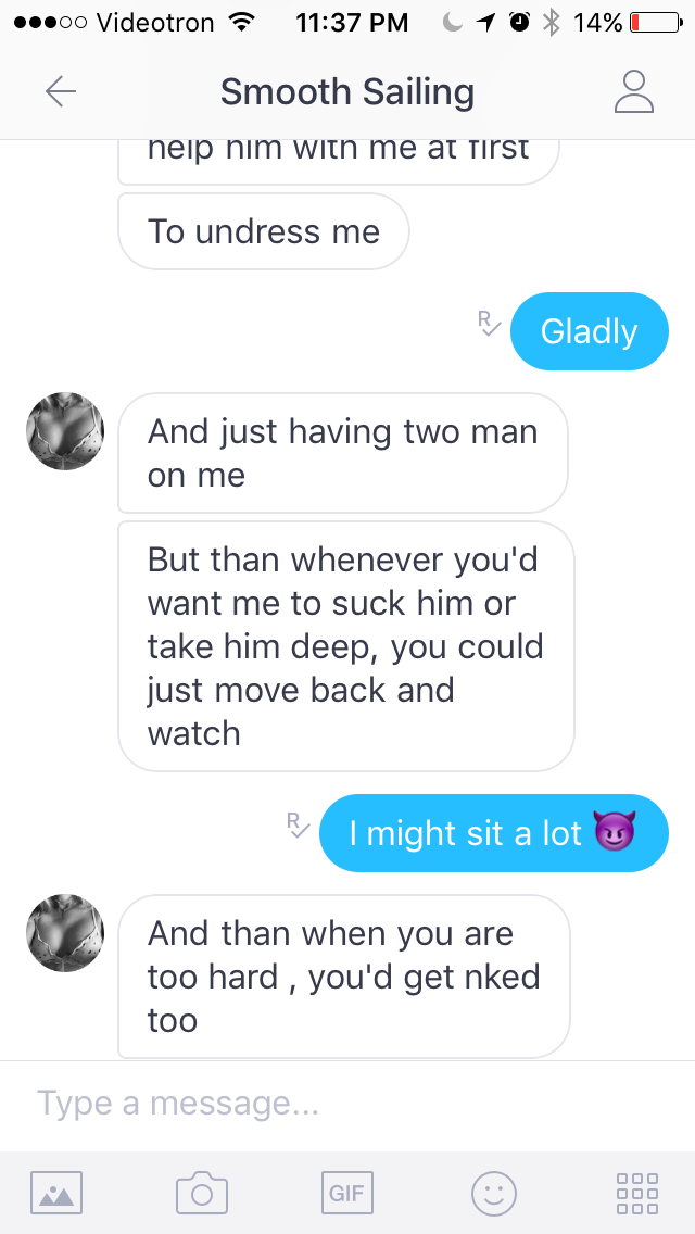 hotwifetextpic2hubby:  smoothsailing69:  Discussing her sexy scenario for our next