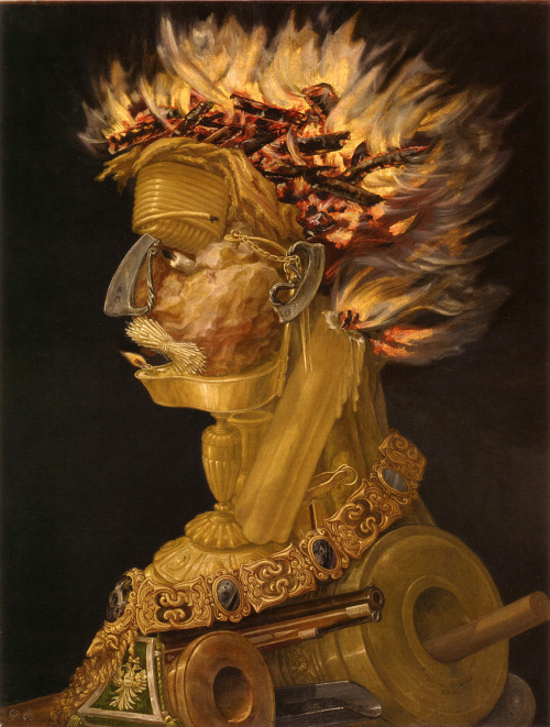 Giuseppe Arcimboldo, Fuoco, 1566.