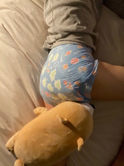 :Herbert, would you please get your face off of my butt? I’m also so happy to be padded up again 😊
