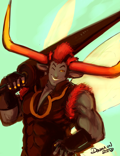 donomon:bara as fuck Summoner speedpaintThis kinda looks like a kind of shitty motivational poster T