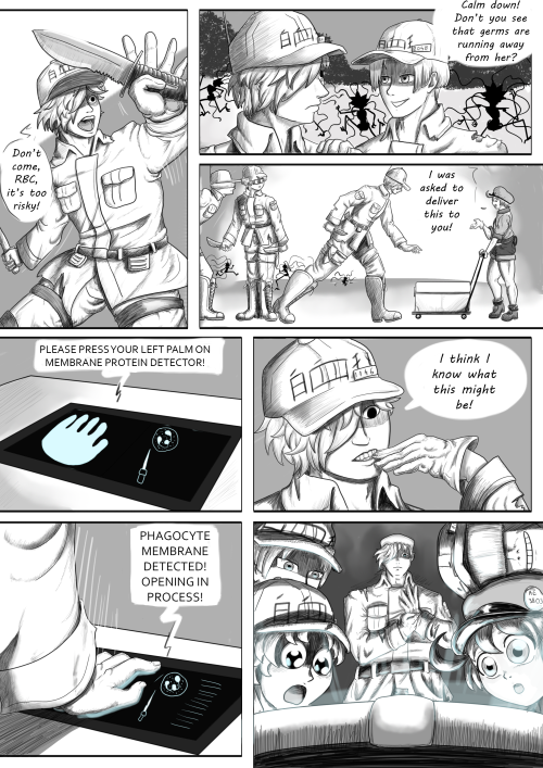 YES I SURVIVED PNEUMOCOCCAL INFECTION AND MADE A CELLS AT WORK COMIC ABOUT IT BECAUSE I CAN!