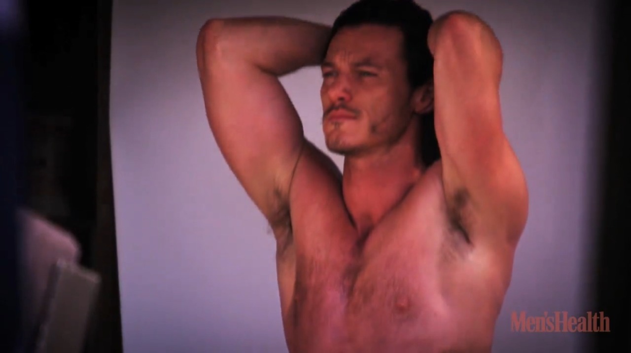 moustacheluke:  Luke Evans - “Mens Health Magazine” BTS  