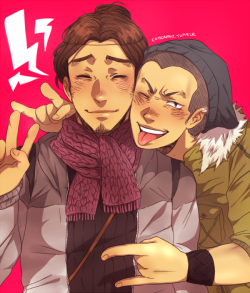 cottonfist:  ‘HEY HEY GET A PHOTO OF US, SUGA-SAN’ I am 95% unsure if I ship AsaTana considering the fact I only thought of it because that last mini comic I posted but what I do know is I am 100% okay with everyone being paired with Asahi and giving