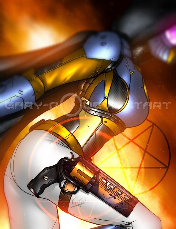 spartan-j-109:‘The Devil You Know’ on a sexy hunter’s thigh by Gary-Q