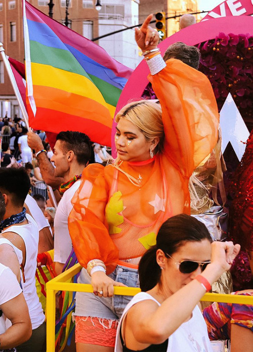 music-daily:Hayley Kiyoko photographed by Trevor Flores at NYC Pride (2019)