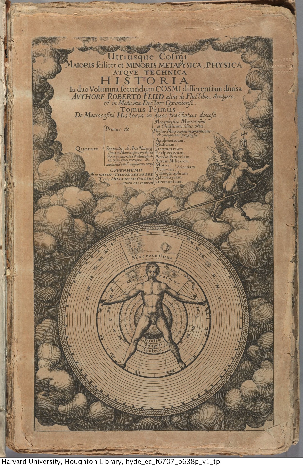 houghtonlib:  Fludd, Robert, 1574-1637. Utriusque cosmi maioris scilicet et minoris