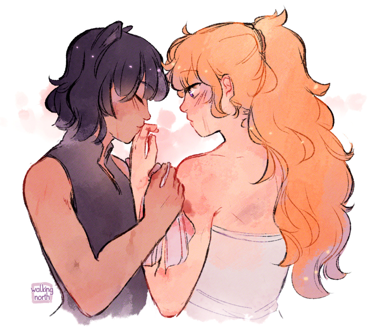 She bi. Фемслэш RWBY. Yang and Blake NSFW.