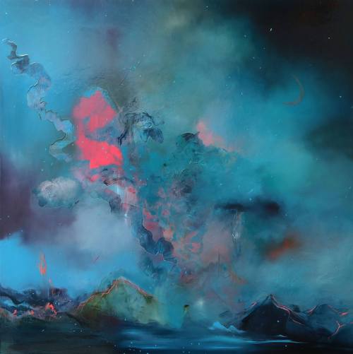 redlipstickresurrected:Georgia Noble (British, b. 1993, Blackpool, England) - Splitting The Geode, 2