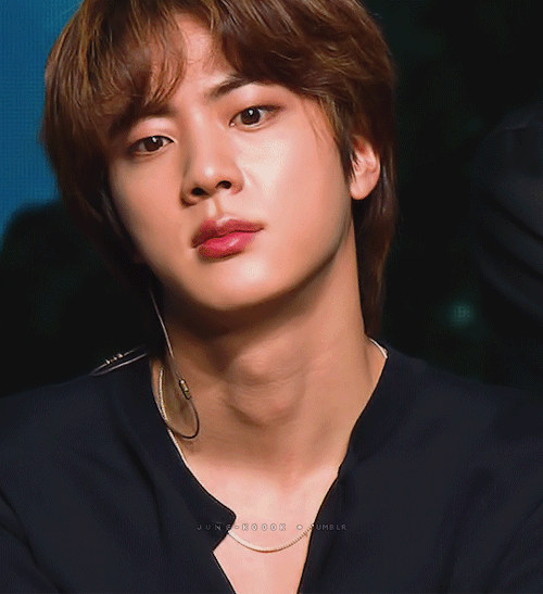 jung-koook: just jin winking in tinymy soul just left my body…. 